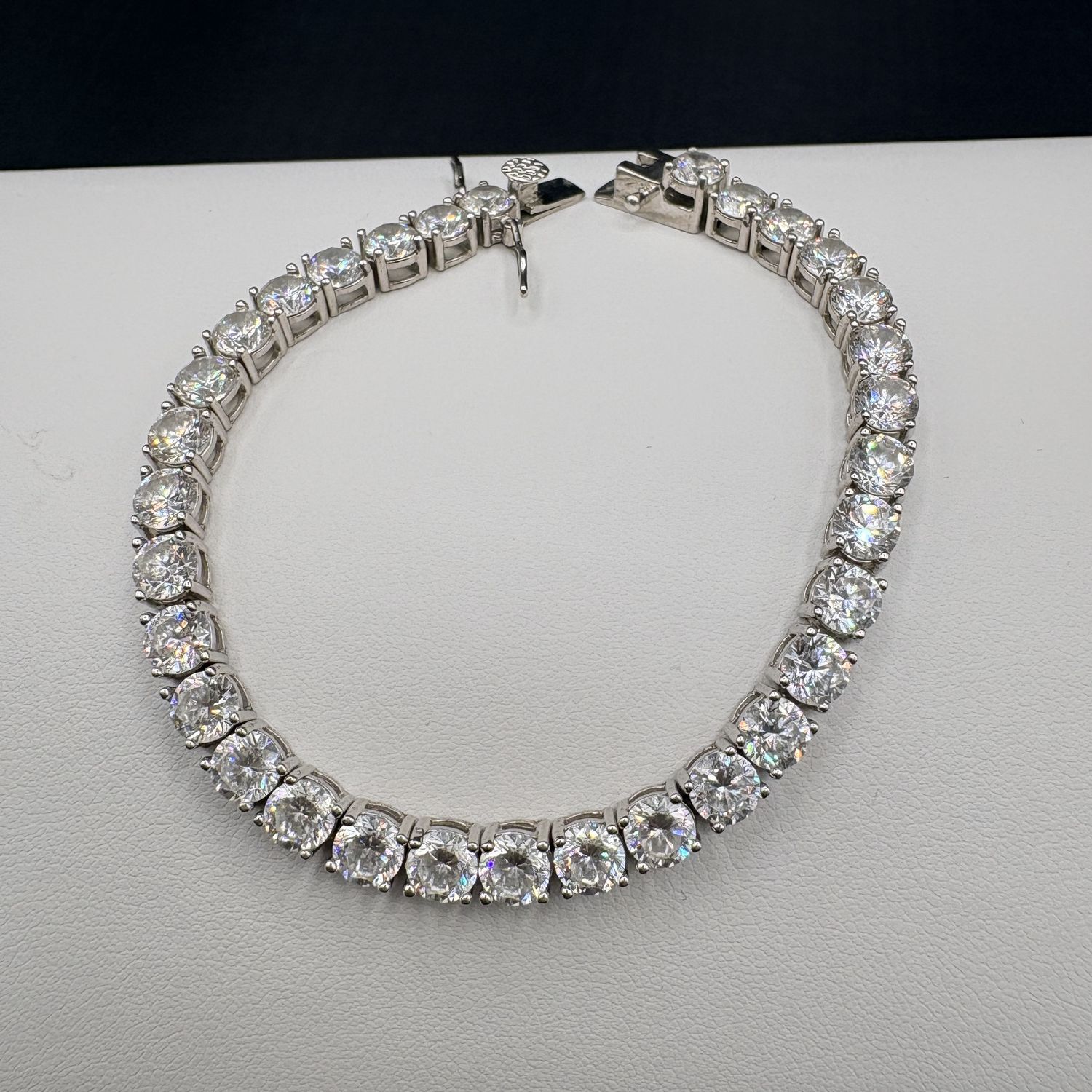 STERLING CZ TENNIS BRACELET 7"