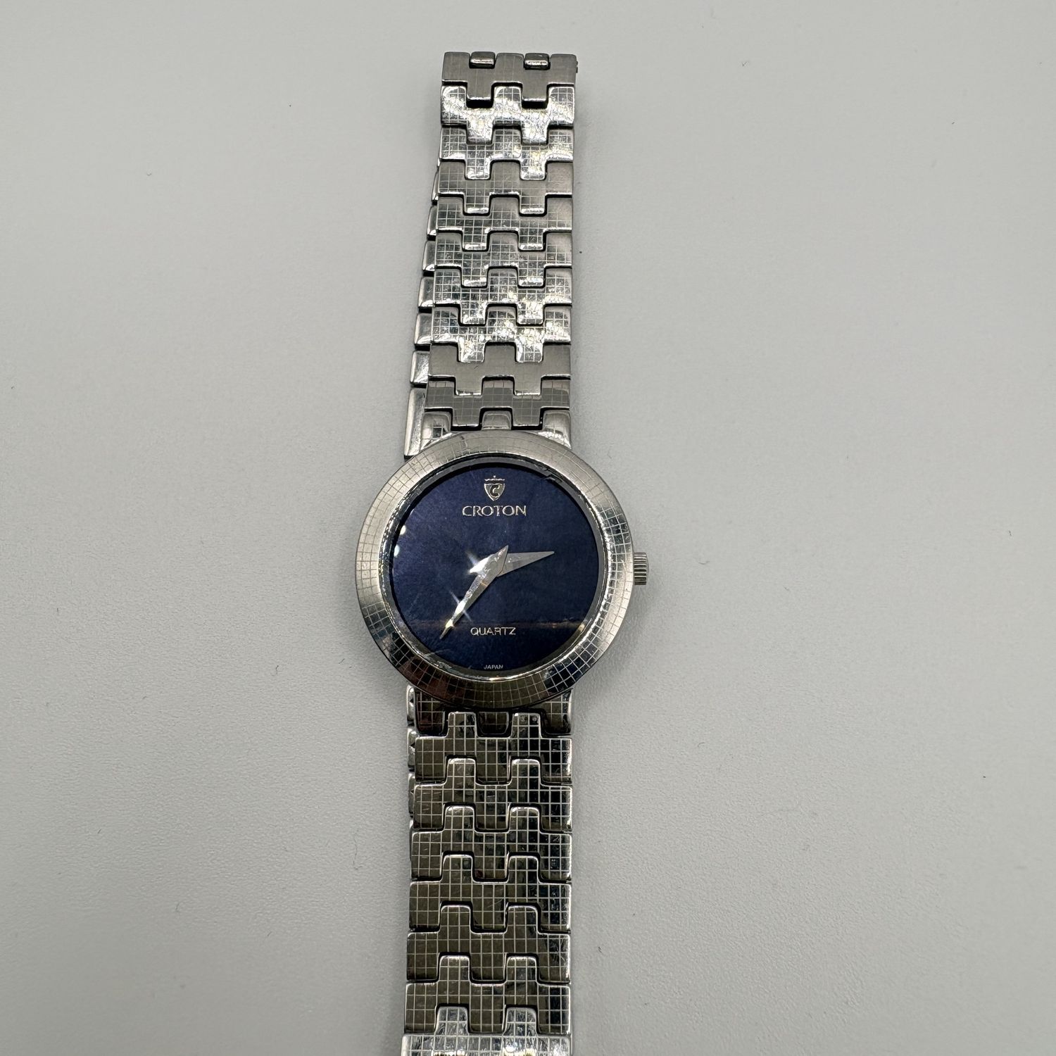 CROTON WATCH WITH BLUE FACE