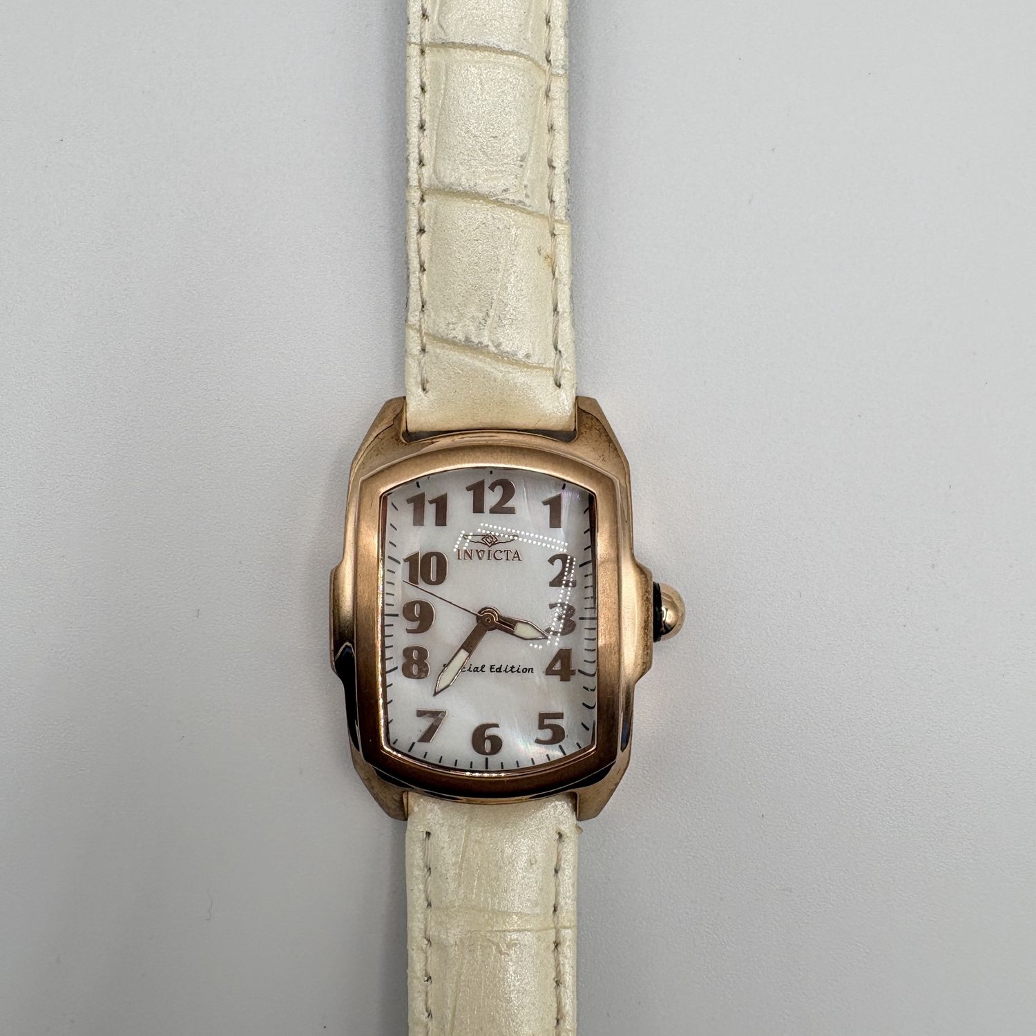 INVICTA ROSE GOLD WATCH WITH MOTHER OF PEARL FACE