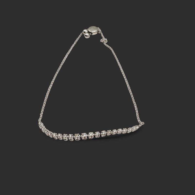 10K DIAMOND ADJUSTABLE BRACELET UP TO 8"