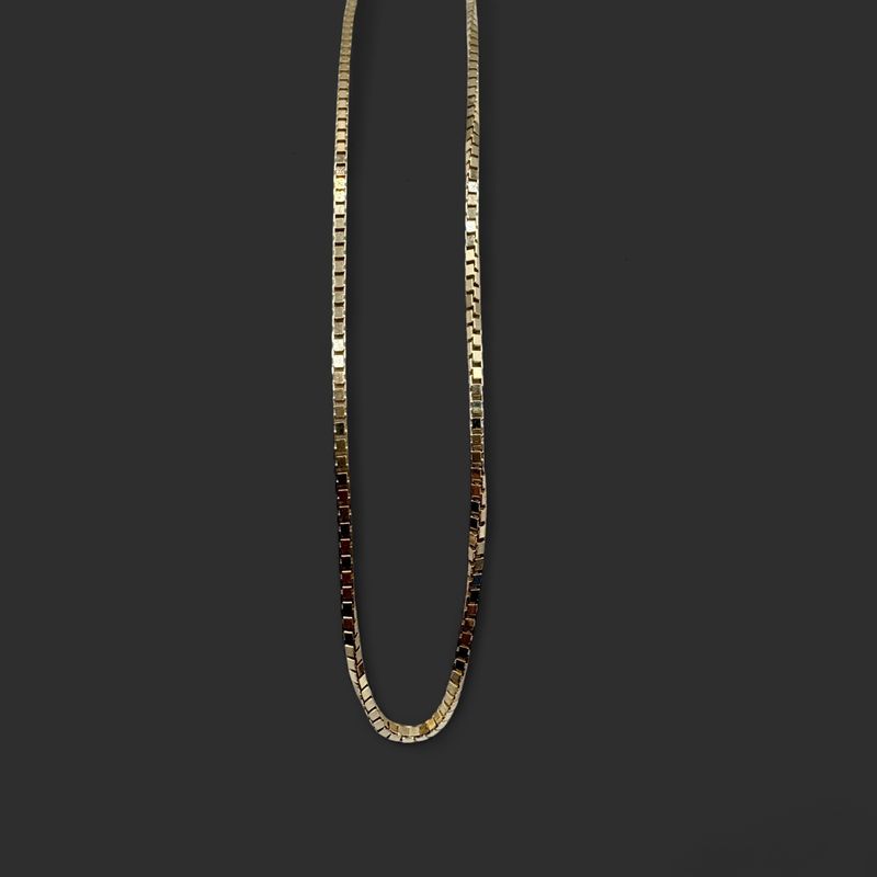 14K BOX CHAIN 16" IN YELLOW GOLD