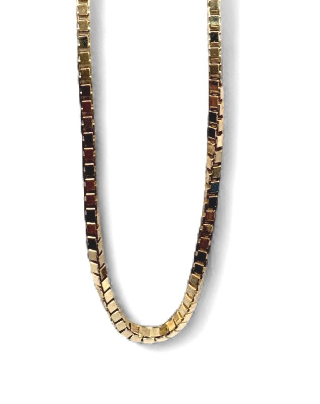 14K BOX CHAIN 16" IN YELLOW GOLD