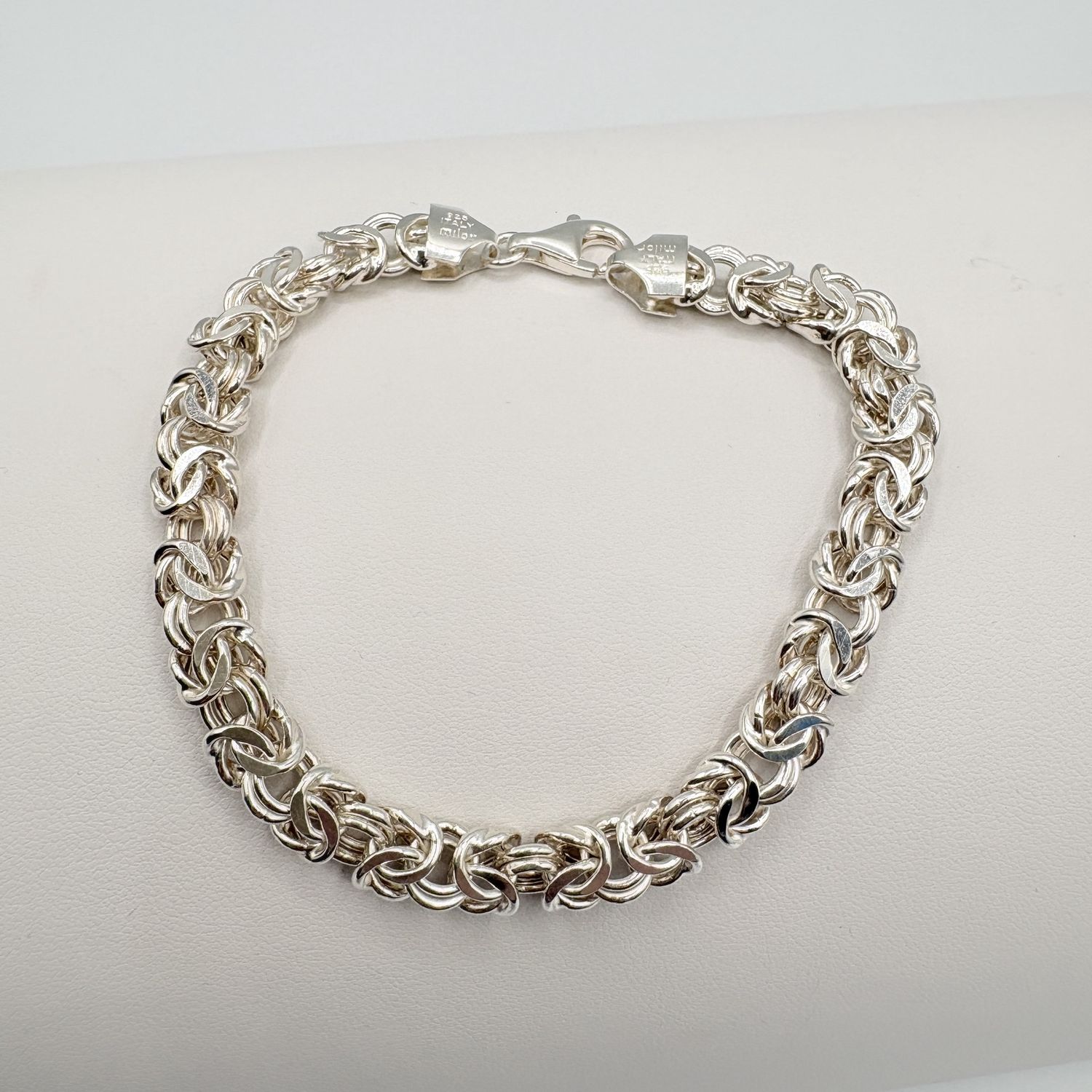 STERLING BYZANTINE BRACELET 8"