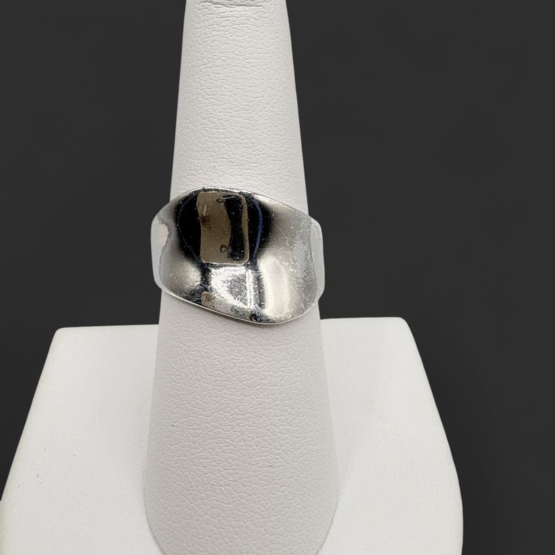 STERLING WIDE BAND SIZE 7.75