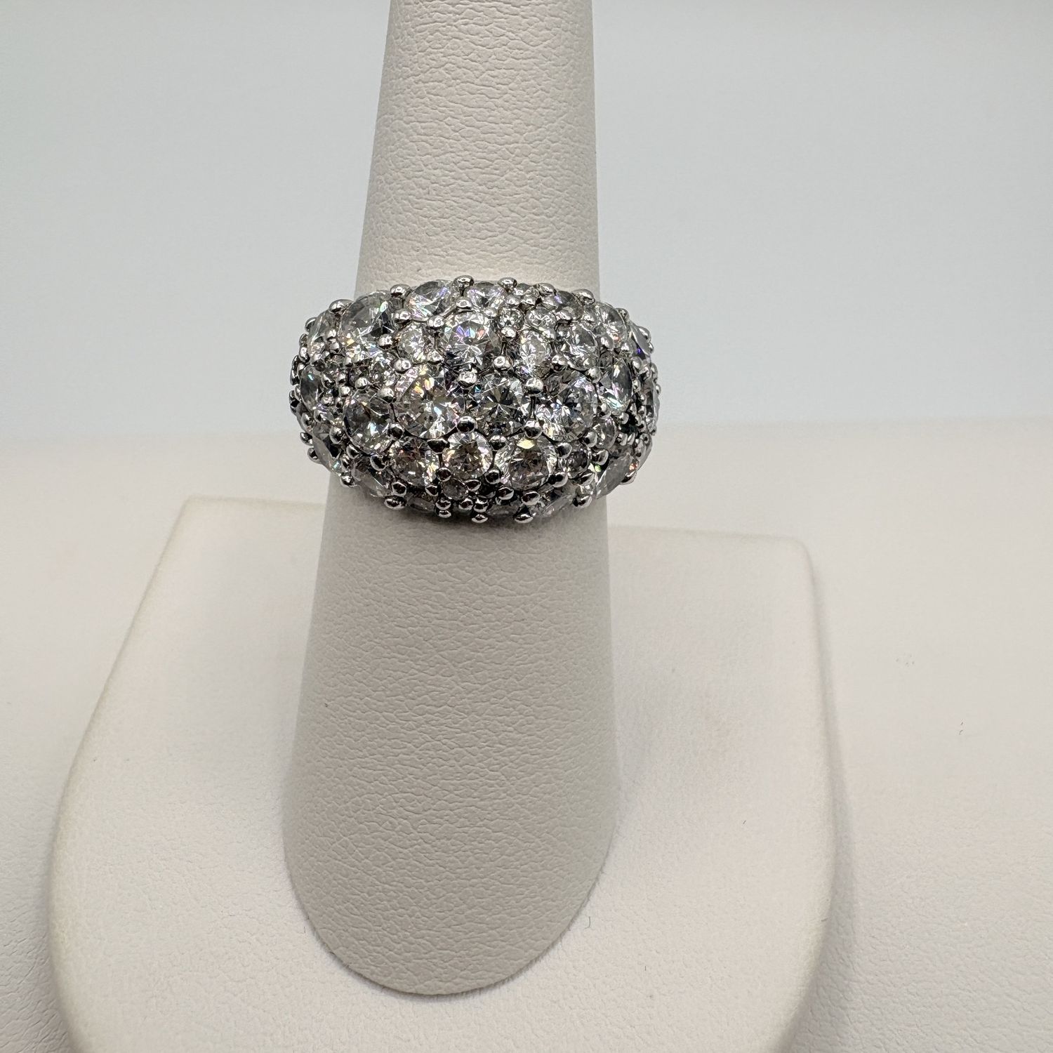 STERLING CZ DOME RING SIZE 7