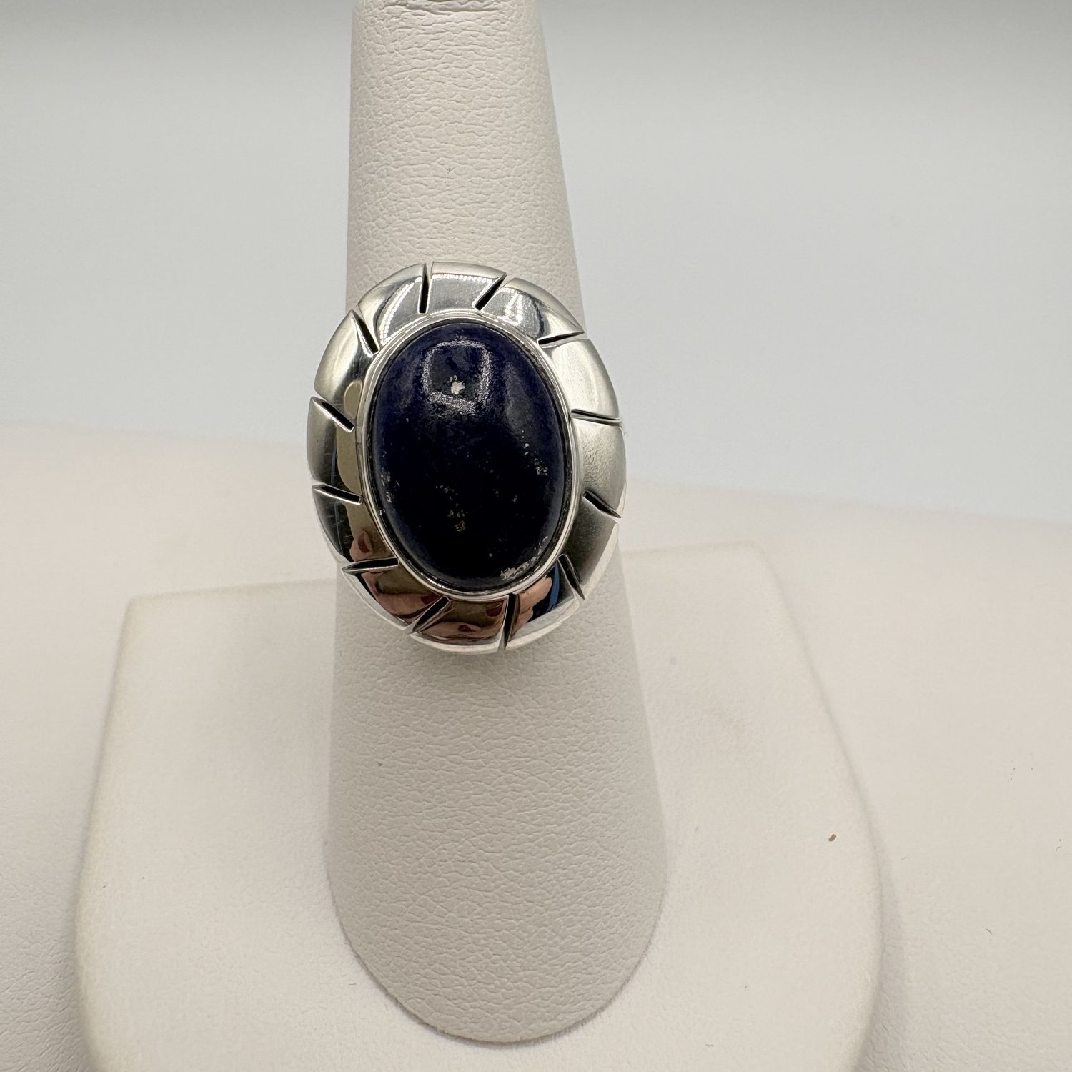STERLING LAPIS LAZULI RING SIZE 8