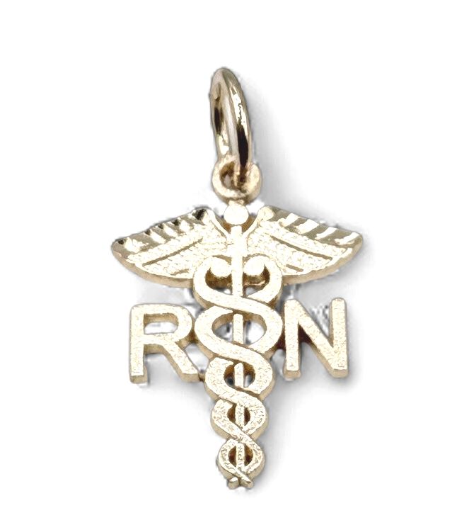 14K "RN" NURSES PENDANT