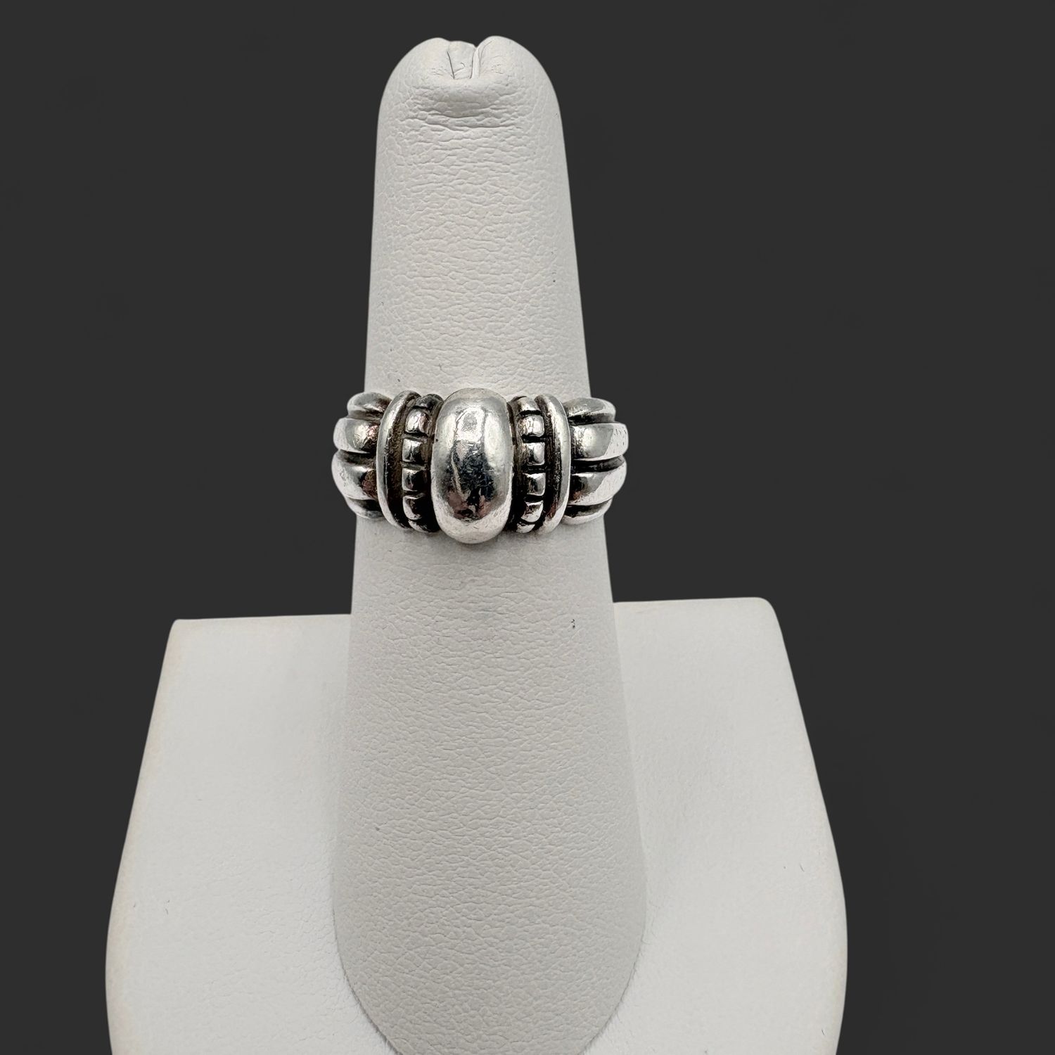 STERLING OXIDIZED ORNATE RING SIZE 6