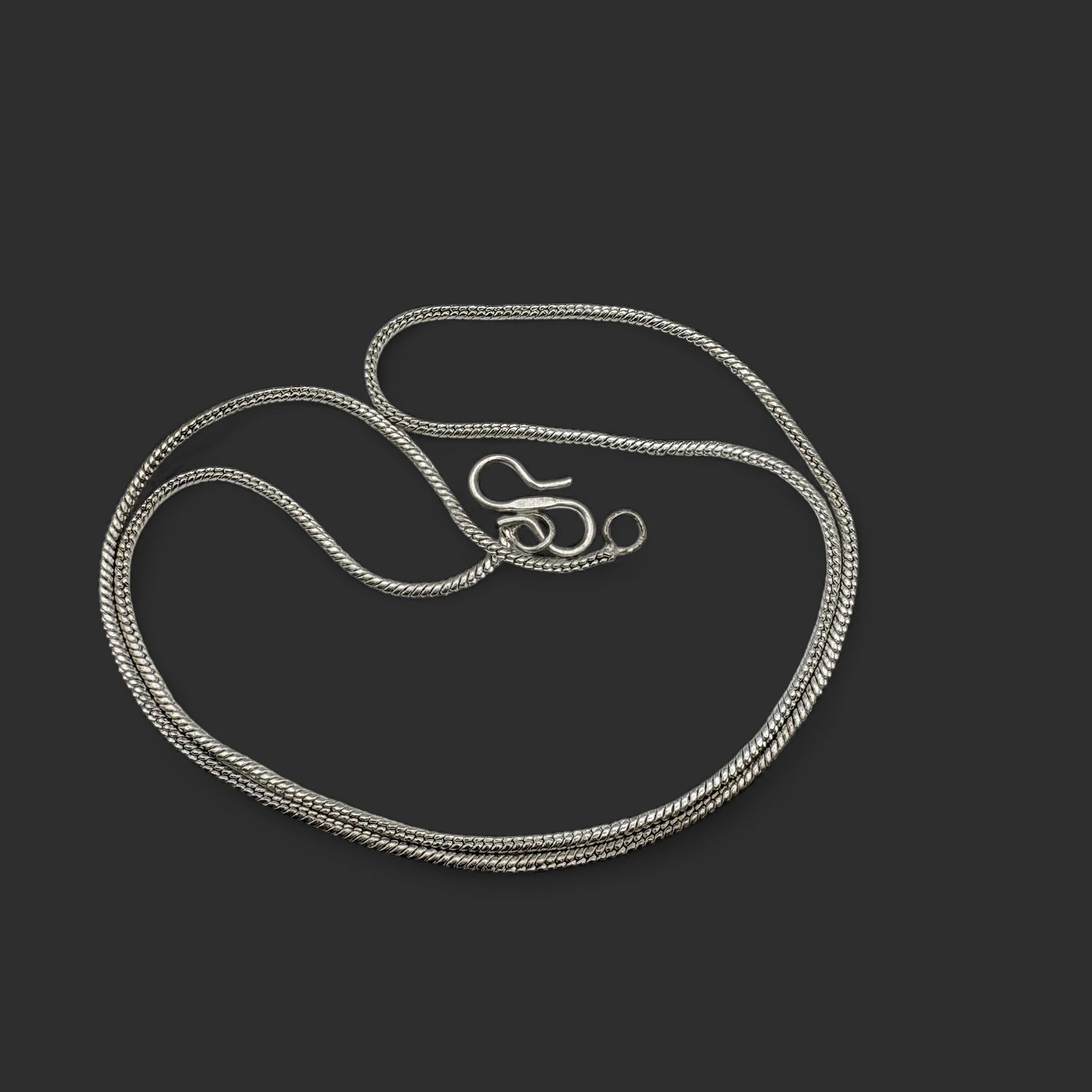 STERLING WHEAT CHAIN 18"