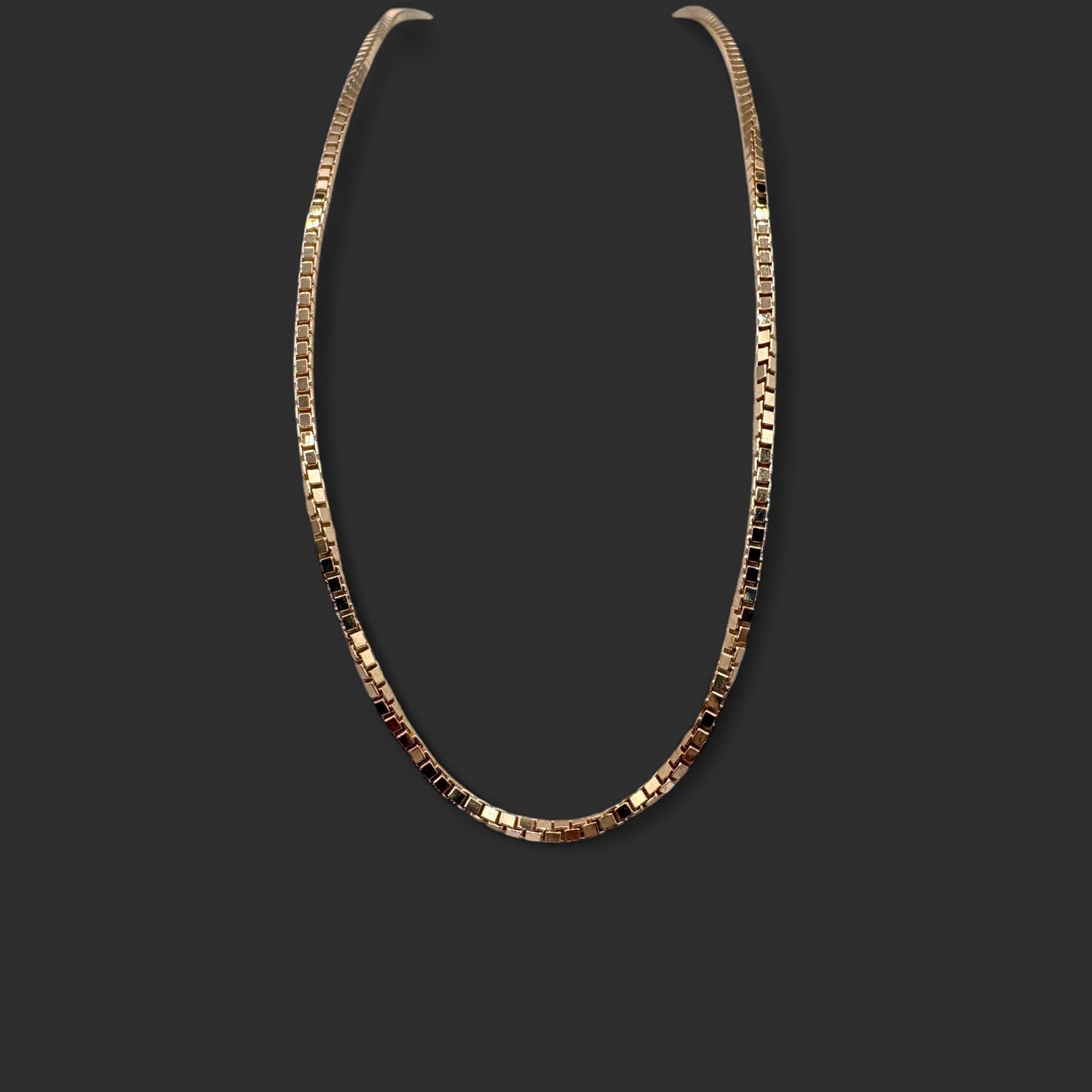 10K YELLOW GOLD BOX CHAIN 16"