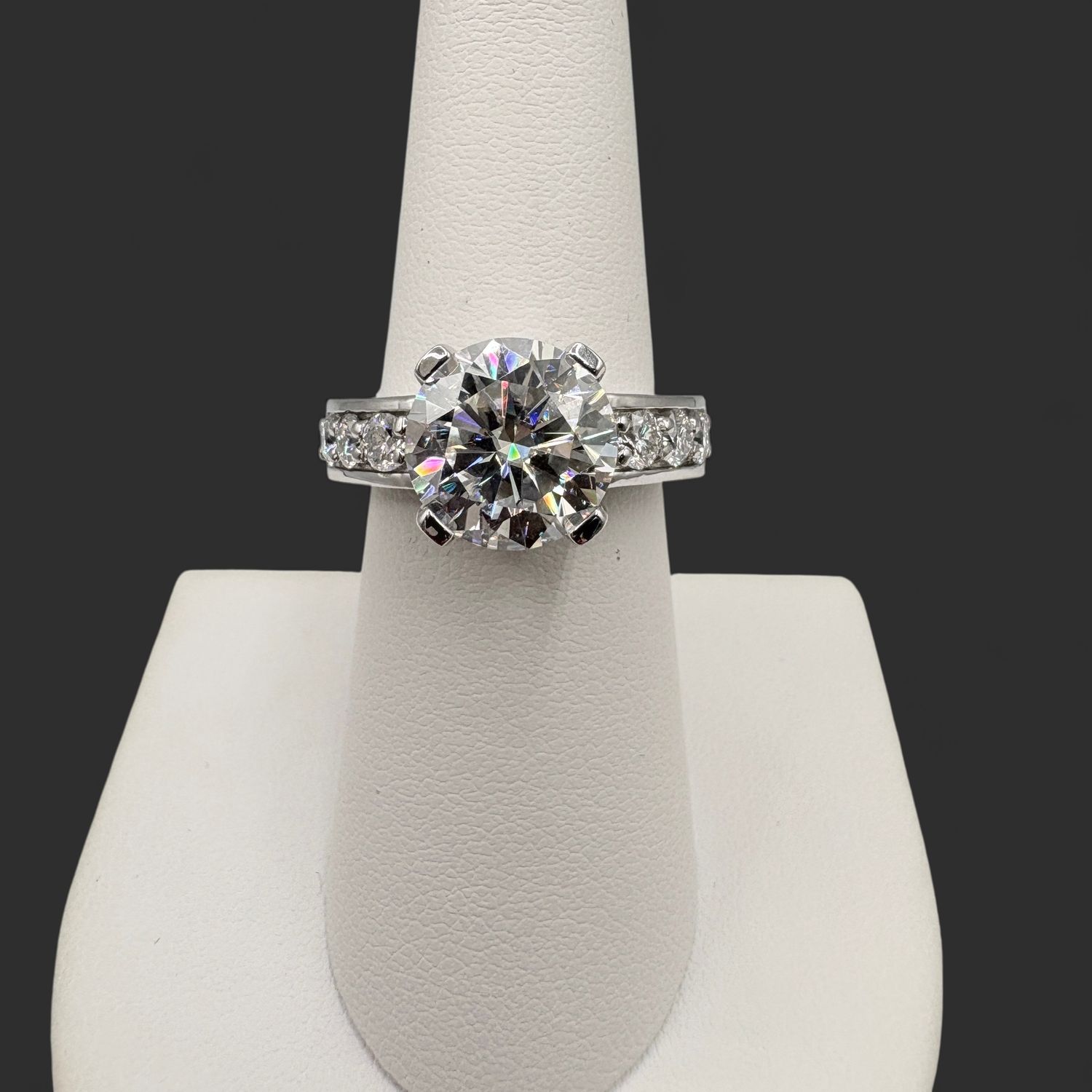 STERLING CZ ENGAGEMENT RING SIZE 7