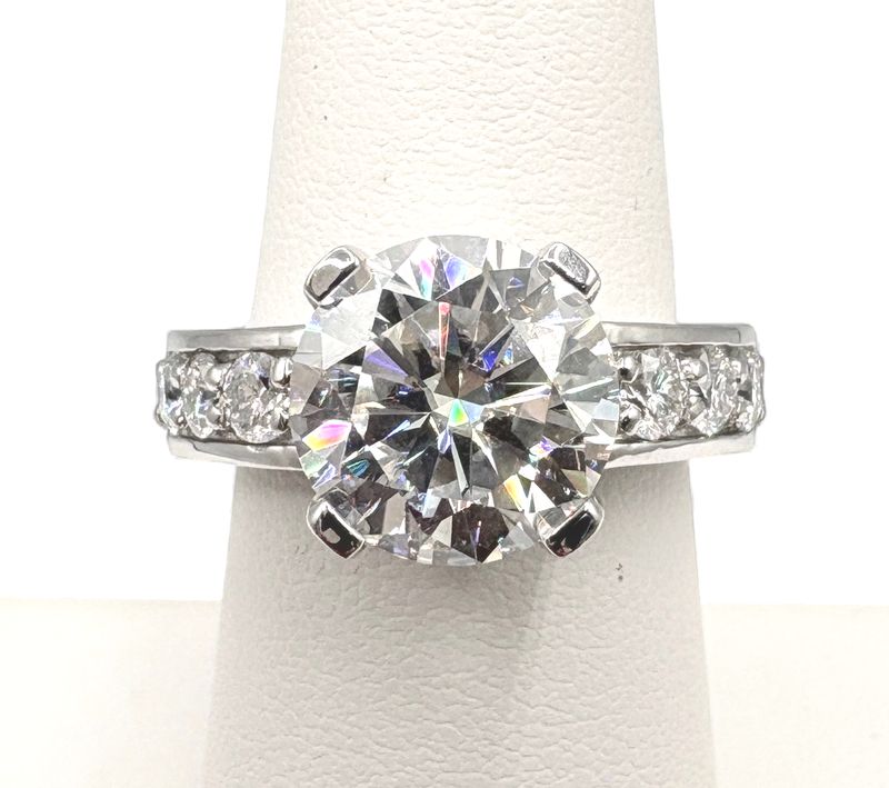 STERLING CZ ENGAGEMENT RING SIZE 7