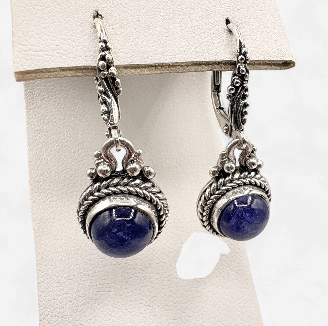STERLING KYNITE BALI DESIGN DANGLE EARRING