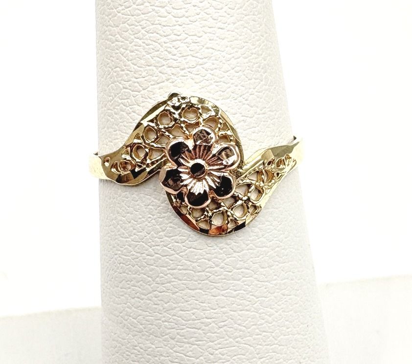 10KY ROSE GOLD RING SIZE 5.5
