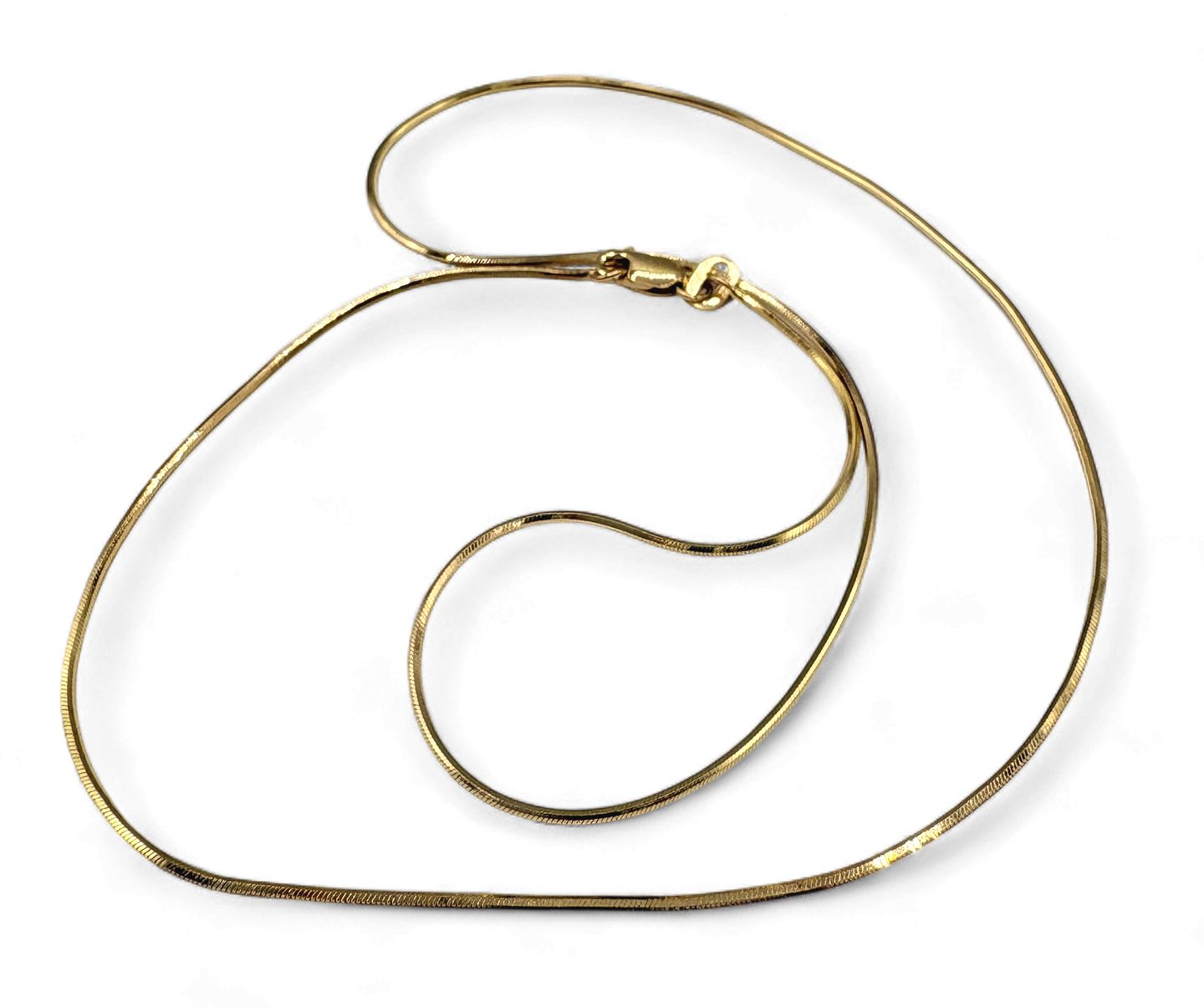 10KY  .85MM SNAKE CHAIN 18"