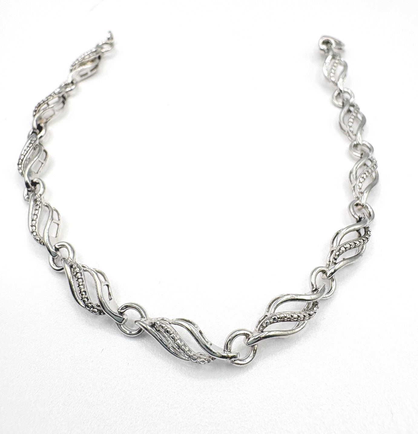 STERLING TWIST BRACELET 7"