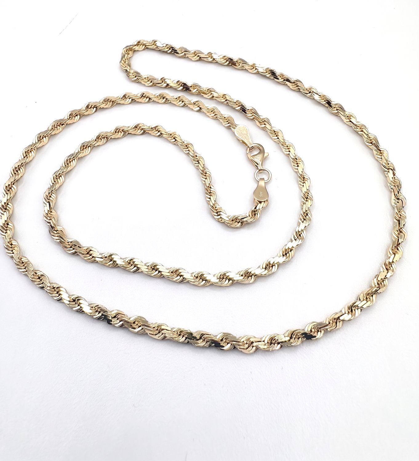 10KY 2.7MM ROPE CHAIN 24"