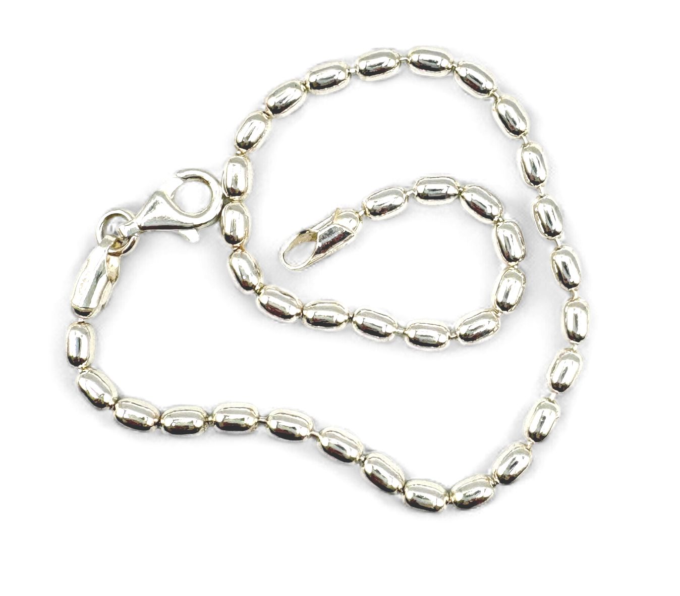 STERLING SEED BRACELET/ANKLET 9"
