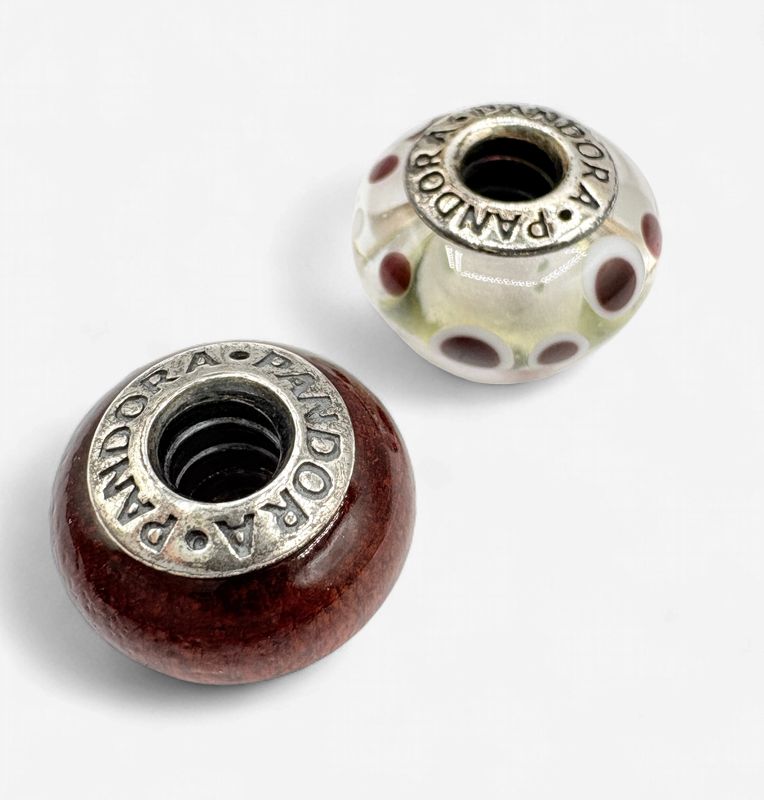 STERLING PANDORA BEADS (SET OF 2)