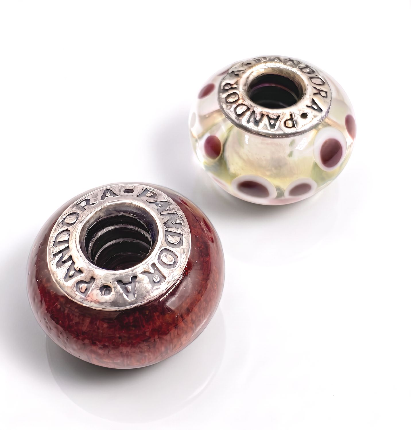 STERLING PANDORA BEADS (SET OF 2)
