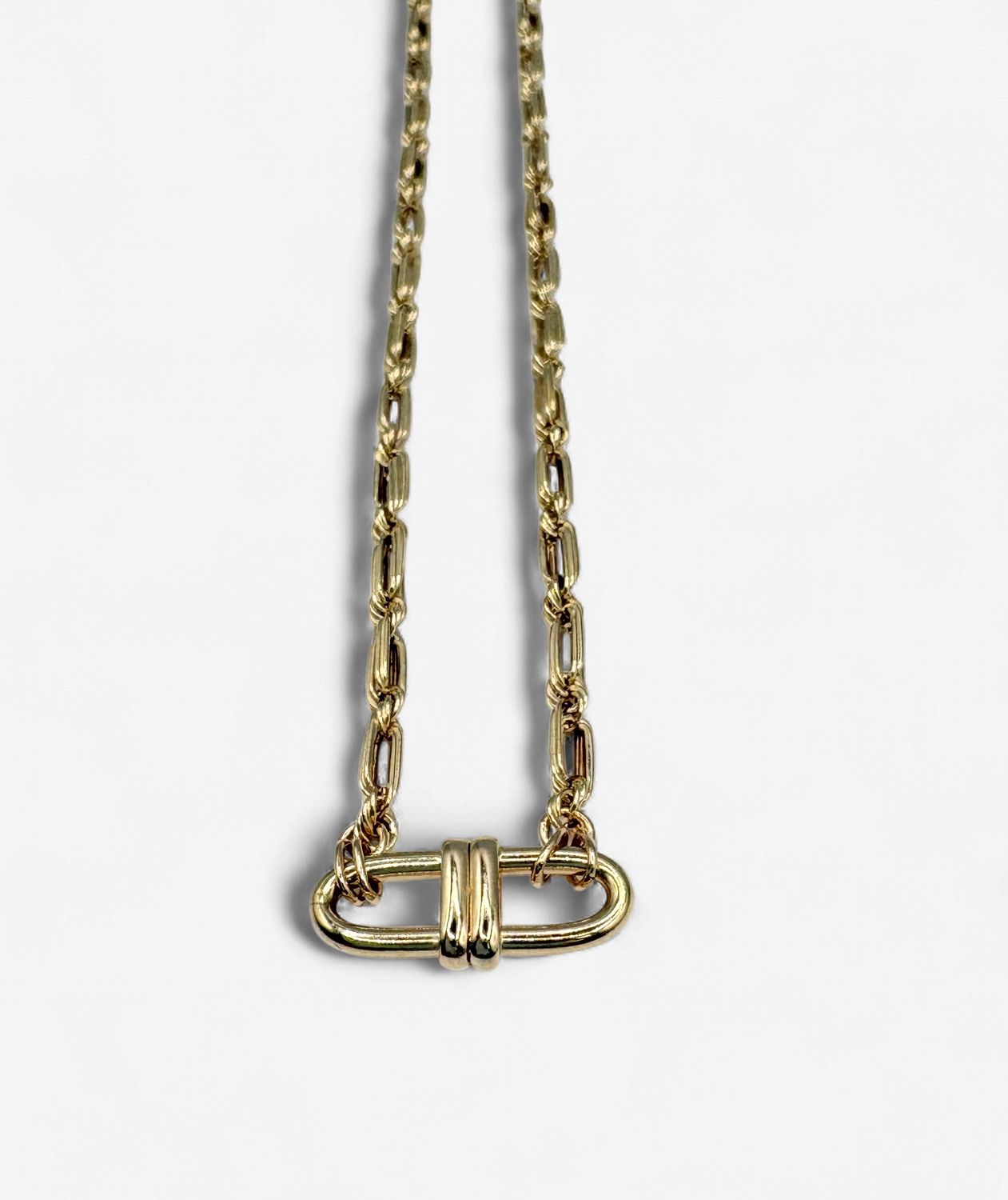 10KY ANCHOR CHAIN WITH DOUBLE LINK STATIONARY PENDANT 18"