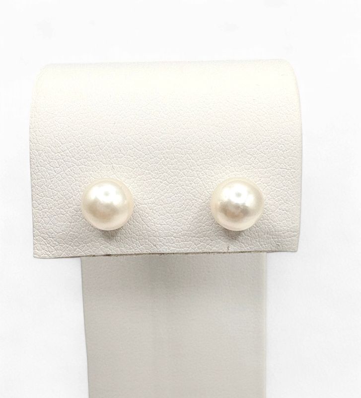 14KY PEARL STUD EARRING 7MM