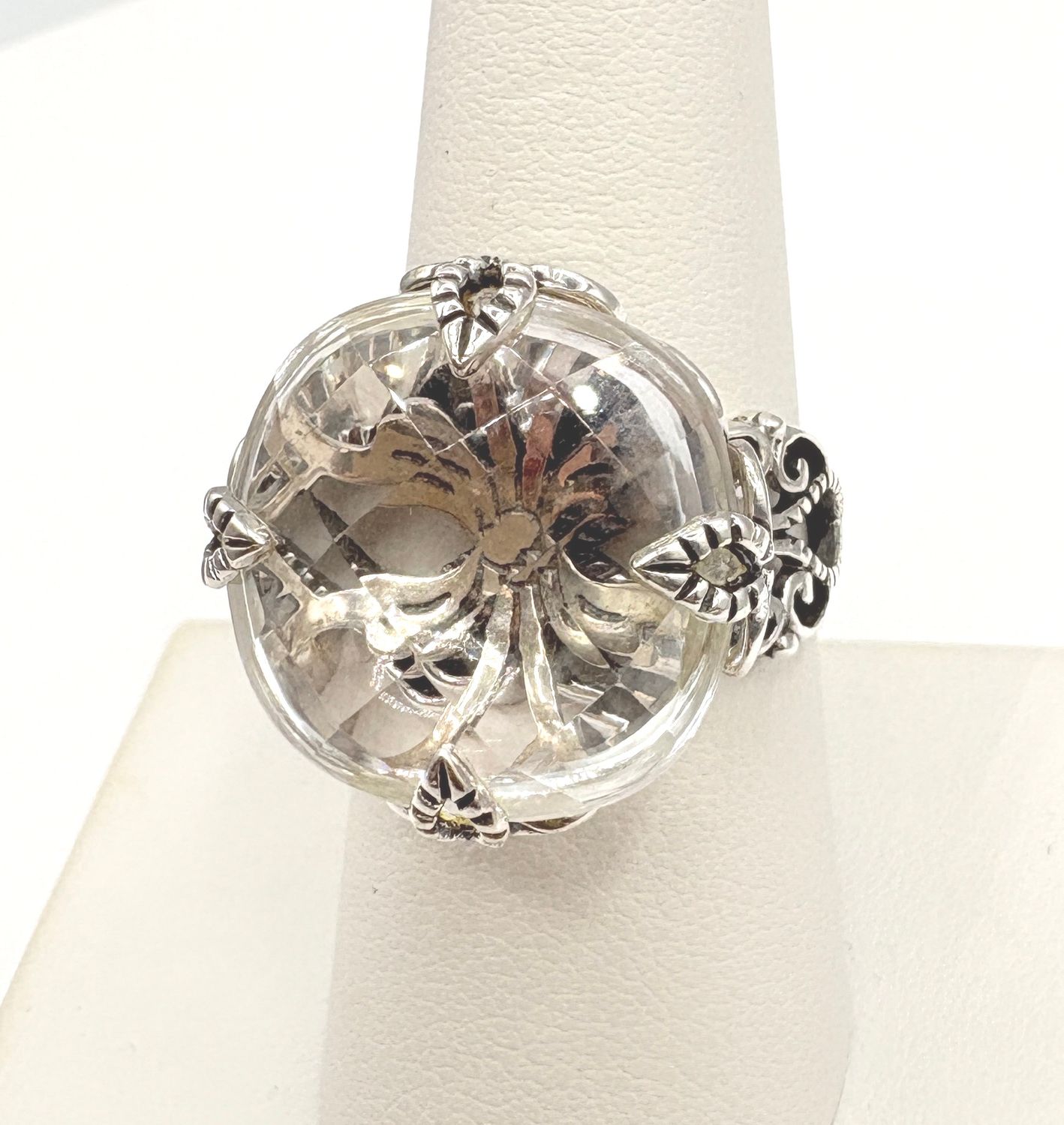 STERLING SILPADA CRYSTAL RING SIZE 8