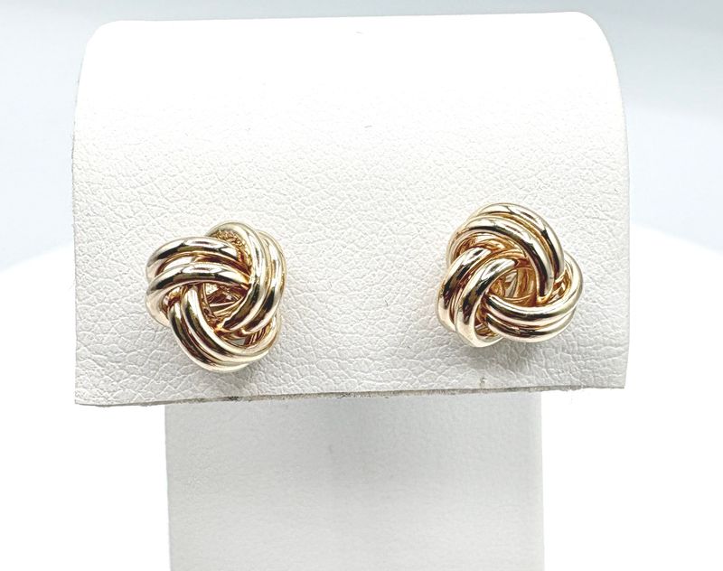 14KY LOVE KNOTT STUD EARRING
