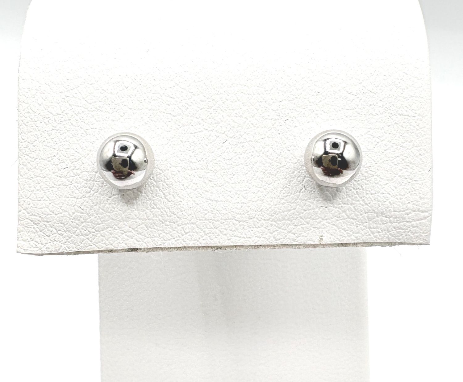 14KW 5MM BALL STUD EARRING