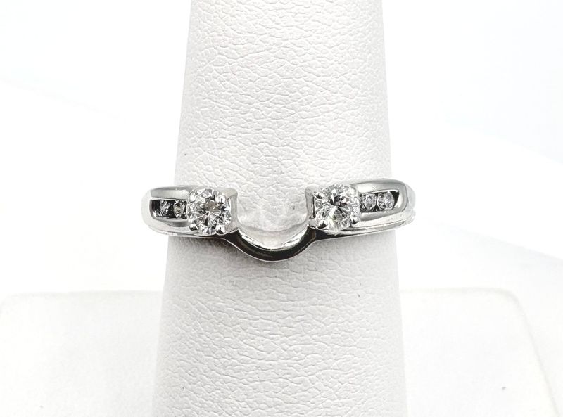 14KW APPROX .25CTW DIAMOND WRAP RING SIZE 6.5