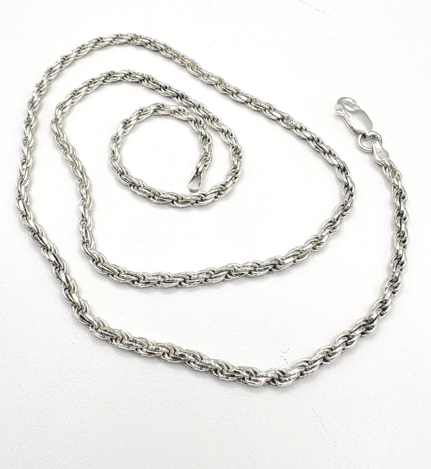 STERLING 3.3MM ROPE CHAIN 22"