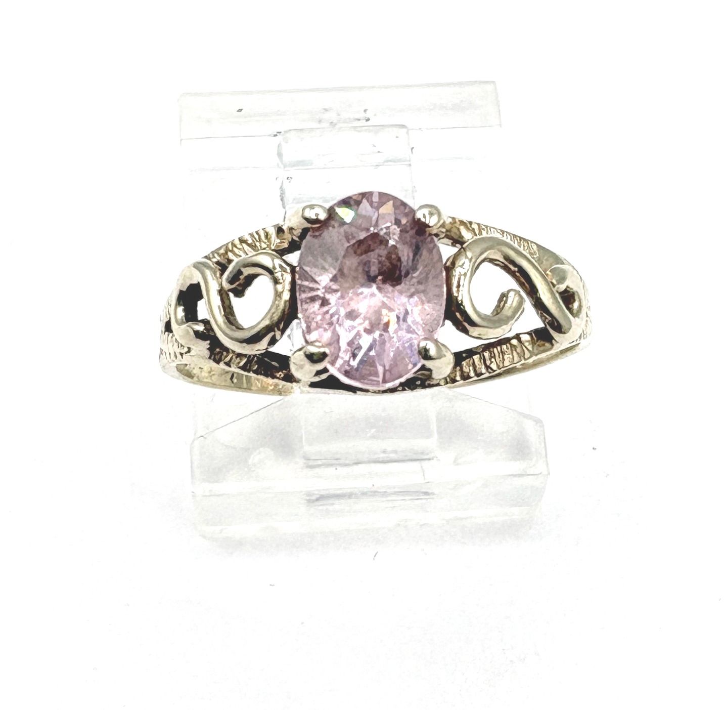10KY PINK ICE INFINITY RING SIZE 6