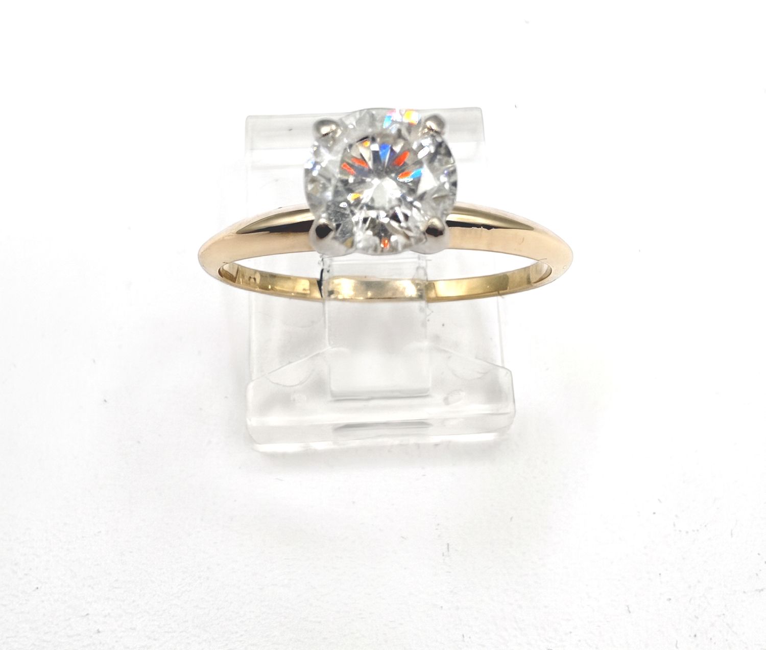 14KY APPROX .80CTW TIFFANY SETTING ENGAGEMENT RING SIZE 7