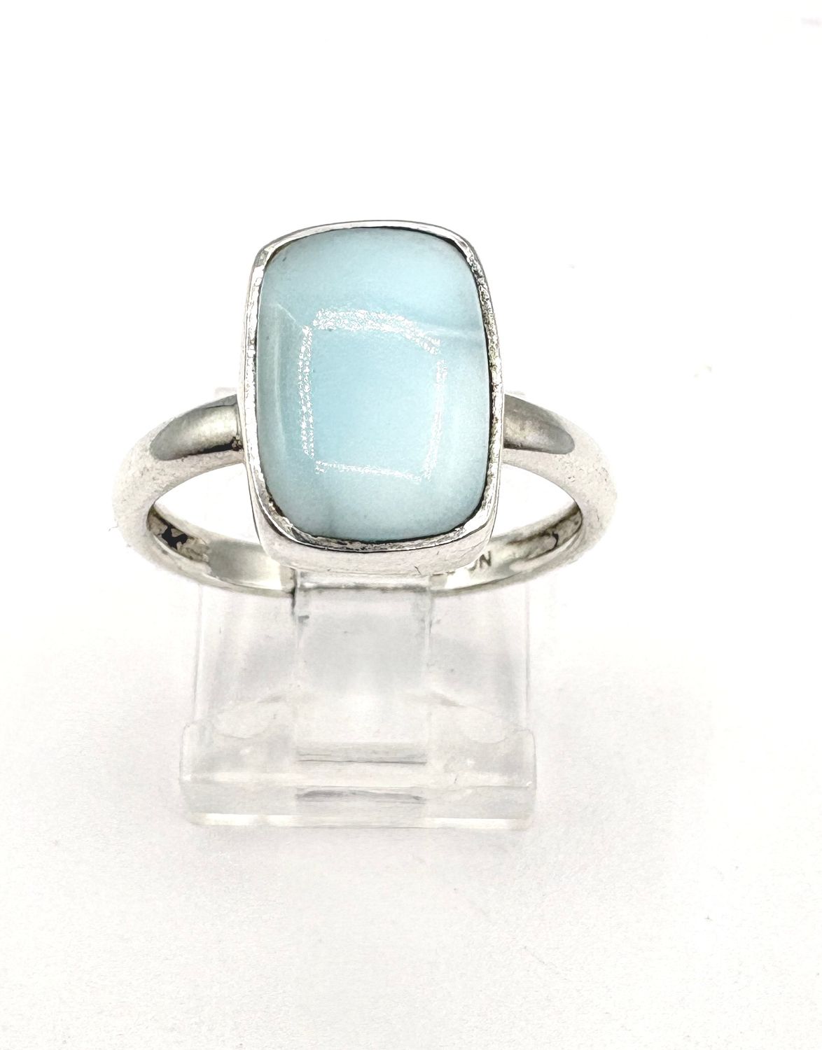 STERLING LARIMAR RING SIZE 8
