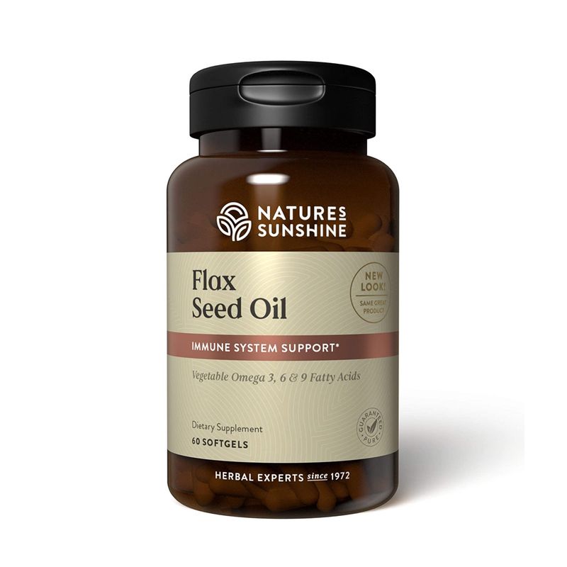 Flax Seed Oil with Lignans (60 softgel caps)