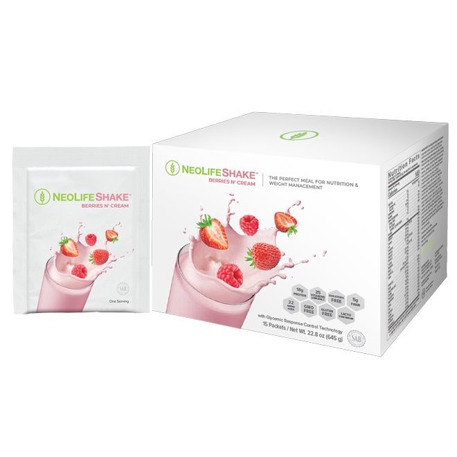 NeoLife Protein Shake Berries &#39;N Cream (15 packets)