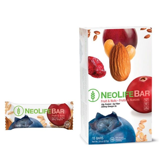 Neolife Bar Fruit &amp; Nuts 15 ct