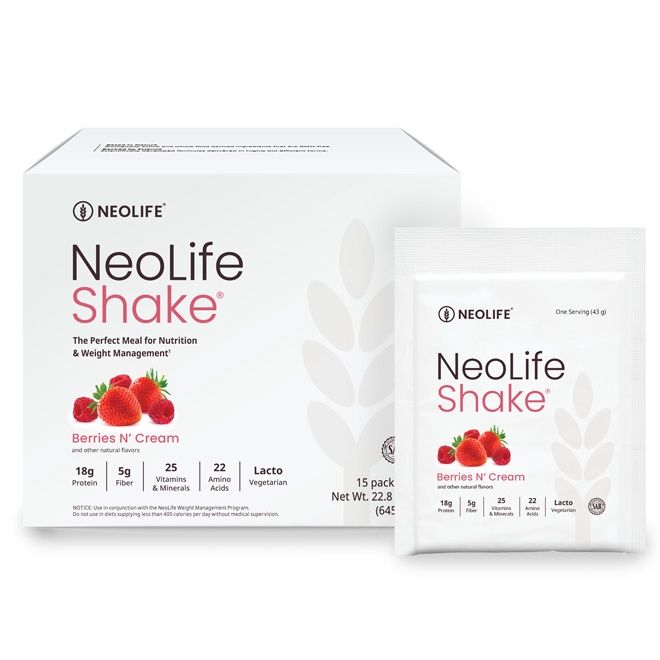 NeoLife Protein Shake Berries &#39;N Cream (15 packets)