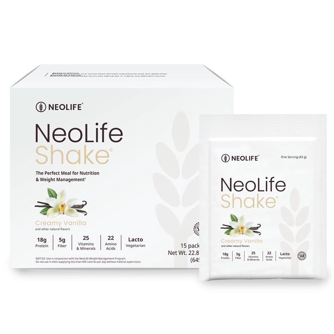 NeoLife Protein Shake Creamy Vanilla (15 packets)