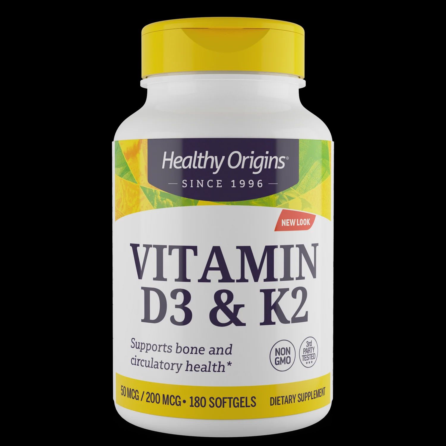 Vitamin D3 &amp; Vitamin K2 (180 softgels)