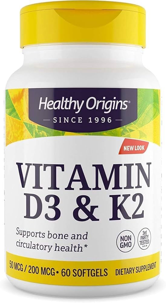 Vitamin D3 &amp; K2 (60 softgels)