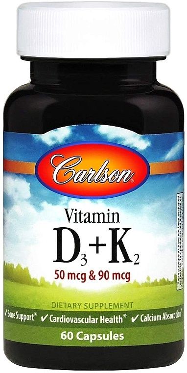 Vitamin D3 &amp; K2 (60 Caps)