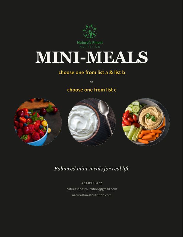 Mini Meals Free Resource