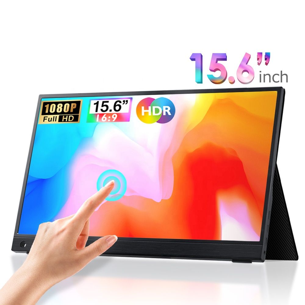 New Arrival 15.6 Inch Portable USB C Gaming Monitor with Touch Screen for Laptop Ps4 with Resolution 1920*1080
