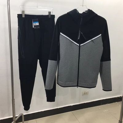 New Fashion Zipper Multi Color Coat Men&#39;s Windproof Sports Jacket Jogging With Pants