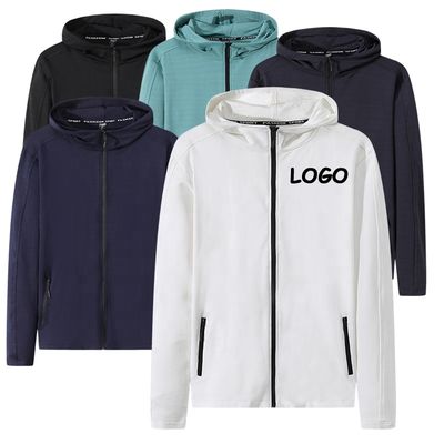 Men Active Wear Jackets Zip up Jackets Sweatsuit Hooded Coat Outwear Sports Jackets Running Jogging Workout