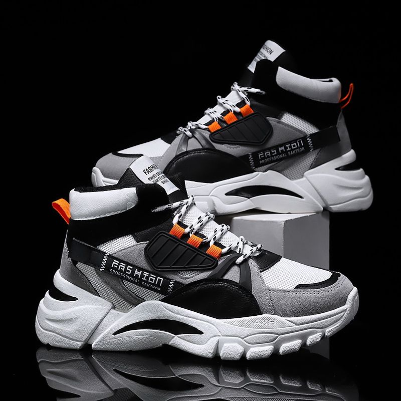 New Design Hot Style Autumn Winter High Top Sneakers Daddy Shoes Basketball Men Fashion Light Weight Sports Shoes