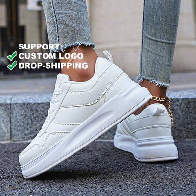 Custom Logo Female Flat Casual Board Shoes Latest Sneakers Da Donna Online Personalizzate Tekkies for Women Sneaker for School