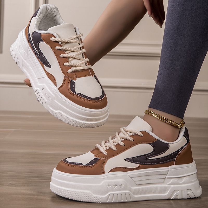 Women&#39;s Low-cut Retro Leather Lace up Custom Shoes Sport Running Shoes Ladies Sneakers Casual Shoes for Women