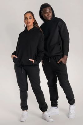 Wholesale Two Piece Tracksuit Blank Custom logo Plus Size Sport Wear Jogging Fall Winter High Quality Tracksuit